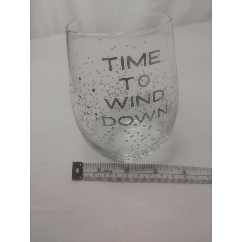 Say What-Time To‎ Wind Down Stemless Wine Glass - Drinkware - Novelty - Picture 6 of 6
